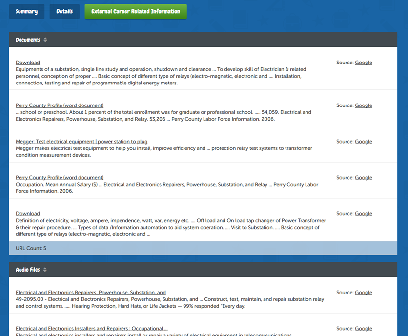 Career Exploration More Information External Related Career Exploration More Information External Related Content Lifestylelearning